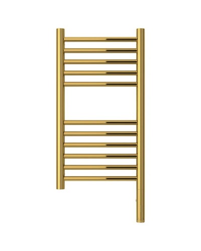 Полотенцесушитель электрический 600х300 зололтой МЭМ правый, перемычка прямая Сунержа Богема 3.0 03-5805-6030