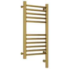 Полотенцесушитель электрический 600х300 зололтой МЭМ правый, перемычка прямая Сунержа Богема 3.0 03-5805-6030