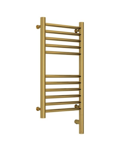 Полотенцесушитель электрический 600х300 зололтой МЭМ правый, перемычка прямая Сунержа Богема 3.0 03-5805-6030