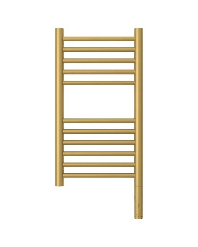 Полотенцесушитель электрический 600х300 золотой матовый МЭМ правый, перемычка прямая Сунержа Богема 3.0 032-5805-6030