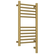 Полотенцесушитель электрический 600х300 золотой матовый МЭМ правый, перемычка прямая Сунержа Богема 3.0 032-5805-6030