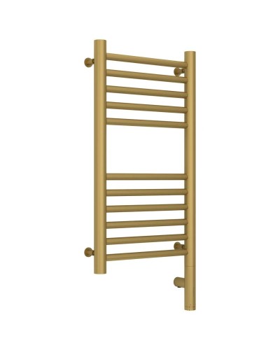 Полотенцесушитель электрический 600х300 золотой матовый МЭМ правый, перемычка прямая Сунержа Богема 3.0 032-5805-6030