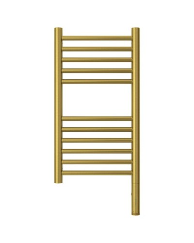 Полотенцесушитель электрический 600х300 состаренная латунь МЭМ правый, перемычка прямая Сунержа Богема 3.0 051-5805-6030