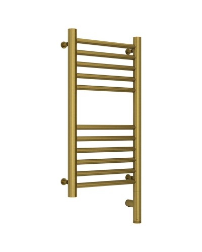 Полотенцесушитель электрический 600х300 состаренная латунь МЭМ правый, перемычка прямая Сунержа Богема 3.0 051-5805-6030