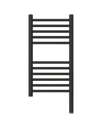 Полотенцесушитель электрический 600х300 темный титан муар МЭМ правый, перемычка прямая Сунержа Богема 3.0 15-5805-6030