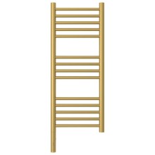 Полотенцесушитель электрический 800х300 золотой матовый МЭМ левый, перемычка прямая Сунержа Богема 3.0 032-5804-8030