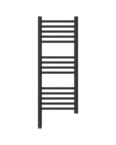 Полотенцесушитель электрический 800х300 темный титан муар МЭМ левый, перемычка прямая Сунержа Богема 3.0 15-5804-8030