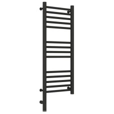 Полотенцесушитель электрический 800х300 темный титан муар МЭМ левый, перемычка прямая Сунержа Богема 3.0 15-5804-8030