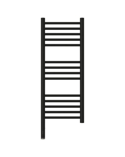 Полотенцесушитель электрический 800х300 черный матовый МЭМ левый, перемычка прямая Сунержа Богема 3.0 31-5804-8030