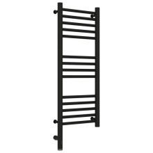 Полотенцесушитель электрический 800х300 черный матовый МЭМ левый, перемычка прямая Сунержа Богема 3.0 31-5804-8030