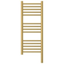 Полотенцесушитель электрический 800х300 золотой матовый МЭМ правый, перемычка прямая Сунержа Богема 3.0 032-5805-8030