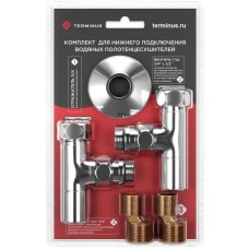 Вентиль запорный угловой пара 1/2" нар.р. - 3/4" н/г Terminus 4670030723666