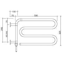 Электрический полотенцесушитель Margaroli Arcobaleno 610CRC Хром