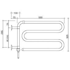 Электрический полотенцесушитель Margaroli Arcobaleno 610CRC Хром
