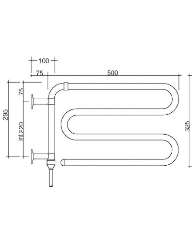 Электрический полотенцесушитель Margaroli Arcobaleno 610CRC Хром