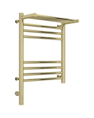 Полотенцесушитель электрический 500х400 шампань МЭМ левый Сунержа Богема с полкой 3.0 020-5806-5040