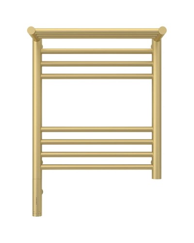 Полотенцесушитель электрический 500х400 шампань матовая МЭМ левый Сунержа Богема с полкой 3.0 022-5806-5040