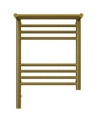 Полотенцесушитель электрический 500х400 состаренная бронза МЭМ левый Сунержа Богема с полкой 3.0 05-5806-5040