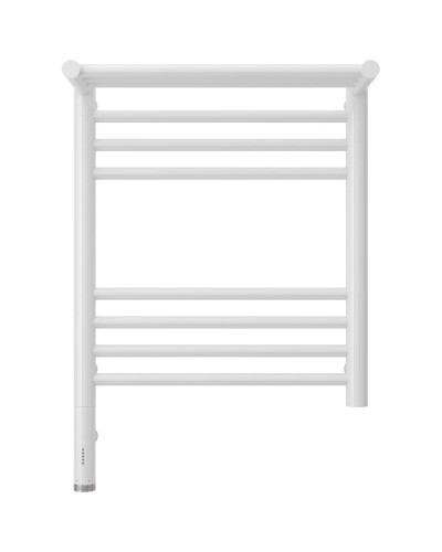 Полотенцесушитель электрический 500х400 белый глянец МЭМ левый Сунержа Богема с полкой 3.0 12-5806-5040
