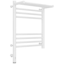 Полотенцесушитель электрический 500х400 белый глянец МЭМ левый Сунержа Богема с полкой 3.0 12-5806-5040