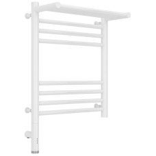 Полотенцесушитель электрический 500х400 белый глянец МЭМ левый Сунержа Богема с полкой 3.0 12-5806-5040