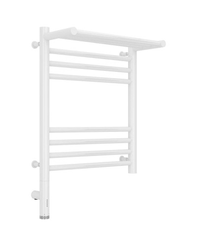 Полотенцесушитель электрический 500х400 белый глянец МЭМ левый Сунержа Богема с полкой 3.0 12-5806-5040