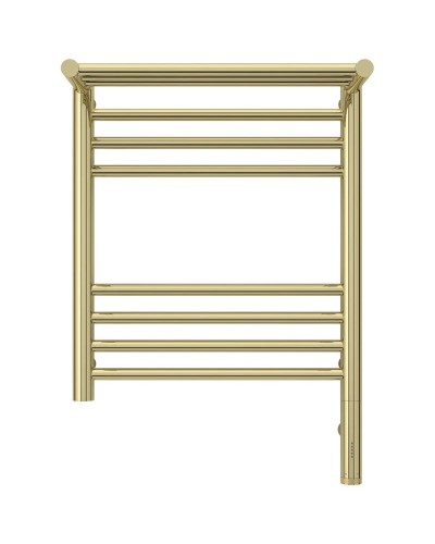 Полотенцесушитель электрический 500х400 шампань МЭМ правый Сунержа Богема с полкой 3.0 020-5807-5040