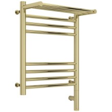 Полотенцесушитель электрический 500х400 шампань МЭМ правый Сунержа Богема с полкой 3.0 020-5807-5040