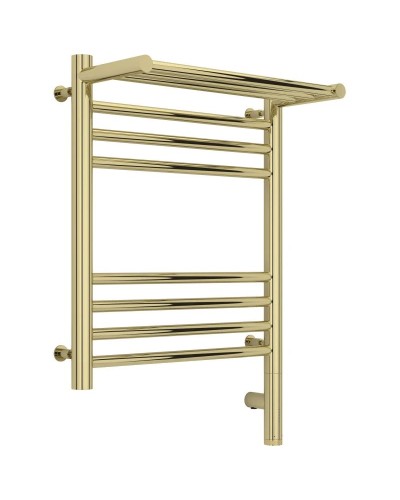 Полотенцесушитель электрический 500х400 шампань МЭМ правый Сунержа Богема с полкой 3.0 020-5807-5040