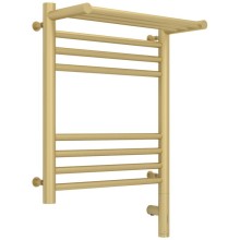 Полотенцесушитель электрический 500х400 шампань матовая МЭМ правый Сунержа Богема с полкой 3.0 022-5807-5040