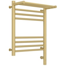 Полотенцесушитель электрический 500х400 шампань матовая МЭМ правый Сунержа Богема с полкой 3.0 022-5807-5040