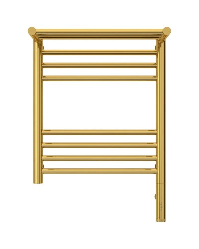 Полотенцесушитель электрический 500х400 золотой МЭМ правый Сунержа Богема с полкой 3.0 03-5807-5040