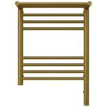 Полотенцесушитель электрический 500х400 состаренная бронза МЭМ правый Сунержа Богема с полкой 3.0 05-5807-5040