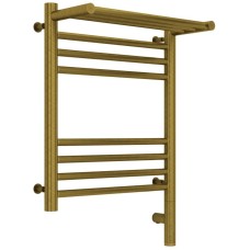 Полотенцесушитель электрический 500х400 состаренная бронза МЭМ правый Сунержа Богема с полкой 3.0 05-5807-5040