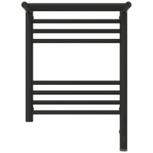 Полотенцесушитель электрический 500х400 темный титан муар МЭМ правый Сунержа Богема с полкой 3.0 15-5807-5040