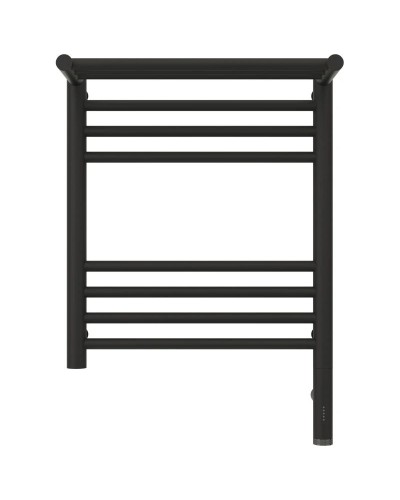 Полотенцесушитель электрический 500х400 темный титан муар МЭМ правый Сунержа Богема с полкой 3.0 15-5807-5040