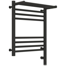 Полотенцесушитель электрический 500х400 темный титан муар МЭМ правый Сунержа Богема с полкой 3.0 15-5807-5040