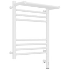 Полотенцесушитель электрический 500х400 белый матовый МЭМ правый Сунержа Богема с полкой 3.0 30-5807-5040