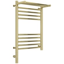 Полотенцесушитель электрический 600х400 шампань МЭМ левый Сунержа Богема с полкой 3.0 020-5806-6040