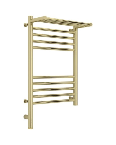 Полотенцесушитель электрический 600х400 шампань МЭМ левый Сунержа Богема с полкой 3.0 020-5806-6040