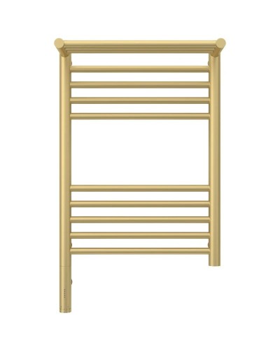 Полотенцесушитель электрический 600х400 шампань матовая МЭМ левый Сунержа Богема с полкой 3.0 022-5806-6040