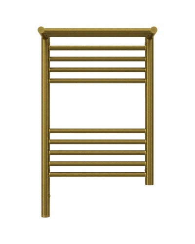 Полотенцесушитель электрический 600х400 состаренная бронза МЭМ левый Сунержа Богема с полкой 3.0 05-5806-6040