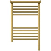 Полотенцесушитель электрический 600х400 состаренная латунь МЭМ правый Сунержа Богема с полкой 3.0 051-5807-6040