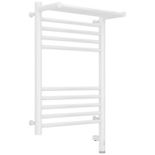 Полотенцесушитель электрический 600х400 белый глянец МЭМ правый Сунержа Богема с полкой 3.0 12-5807-6040