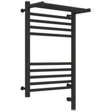 Полотенцесушитель электрический 600х400 темный титан муар МЭМ правый Сунержа Богема с полкой 3.0 15-5807-6040