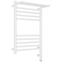 Полотенцесушитель электрический 600х400 белый матовый МЭМ правый Сунержа Богема с полкой 3.0 30-5807-6040