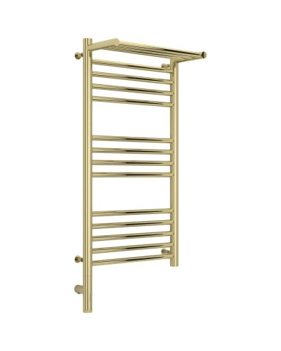 Полотенцесушитель электрический 800х400 шампань МЭМ левый Сунержа Богема с полкой 3.0 020-5806-8040