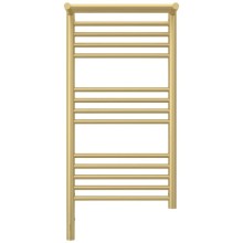 Полотенцесушитель электрический 800х400 шампань матовая МЭМ левый Сунержа Богема с полкой 3.0 022-5806-8040