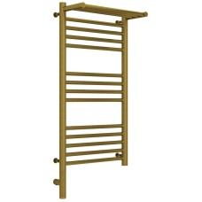 Полотенцесушитель электрический 800х400 состаренная бронза МЭМ левый Сунержа Богема с полкой 3.0 05-5806-8040