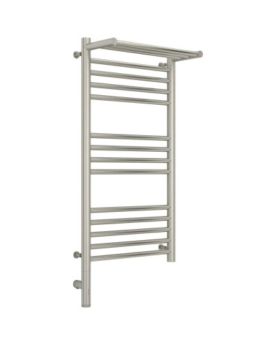 Полотенцесушитель электрический 800х400 сатин МЭМ левый Сунержа Богема с полкой 3.0 071-5806-8040